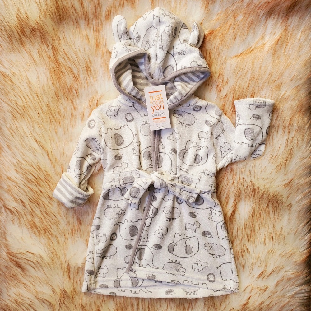 NWT Kid's 0-9 Month Just One You by Carter's Bath Robe